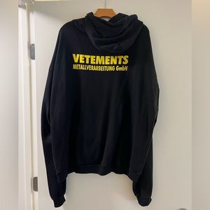 Vetements Black Hoodie